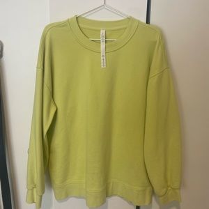 Yellow Lululemon Oversized Crewneck